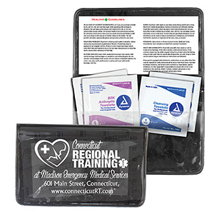 "Crescent" Antiseptic & Disinfectant Wipes Pack In Translucent Vinyl pouch