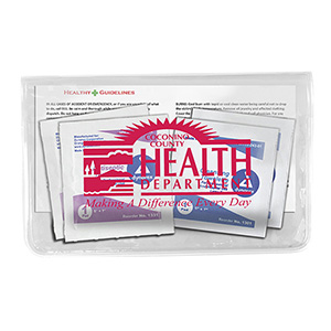 "Crescent" Antiseptic & Disinfectant Wipes Pack In Translucent Vinyl pouch