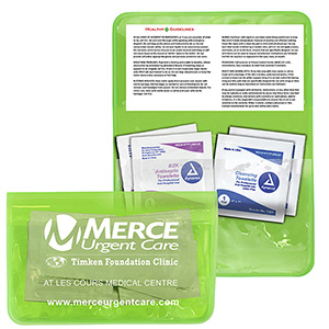 "Crescent" Antiseptic & Disinfectant Wipes Pack In Translucent Vinyl pouch