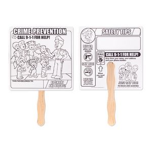 Crime Prevention Hand Fan
