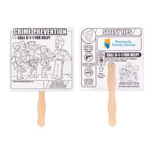 Crime Prevention Hand Fan