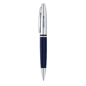 Cross Calais Ballpoint Pen - Chrome & Blue Lacquer