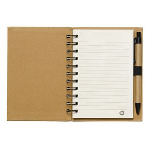 "Cruz" Larger Size Eco Inspired Jotter Notepad Notebook with Paper Pen