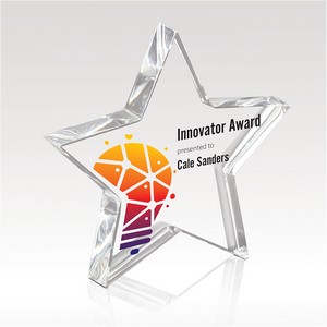Crystal Award- Halo Star 4"