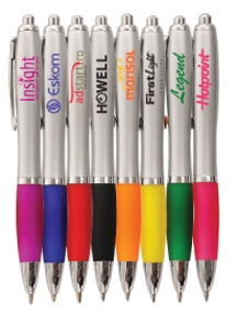 Curvaceous Grip Satin Click Ballpoint Pen