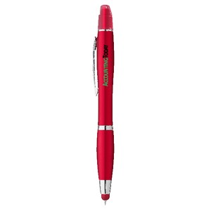 Curvaceous Metallic Stylus Highlighter Pen