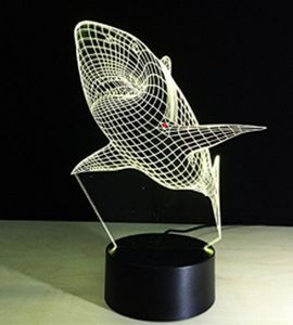 Custom 3D 7 Color Touch Led Table Lamp