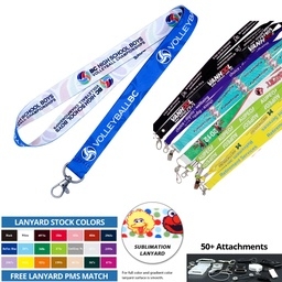 Custom 5/8" Polyester Lanyard - Full Color