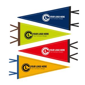 Custom Digitally Printed Full Color Felt Pennant