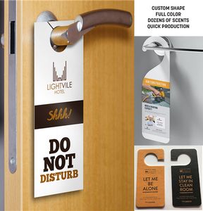 Custom Door Knob Hanger - Scented - Full Color