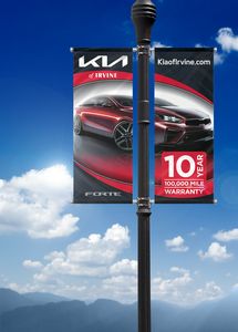 Custom Double Pole Banner Kit (Double Sided)