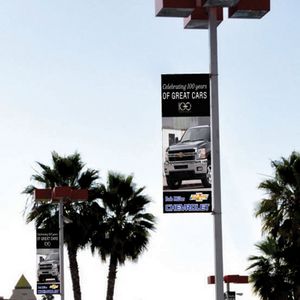 Custom Double Sided Pole Banner (3.5'x 7.5')