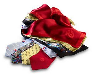 Custom Logo Silk Wet Dye Scarf - 21"x21"