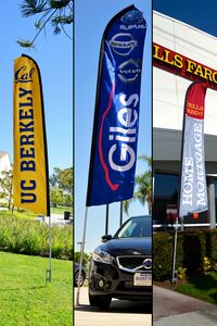 Custom Single Sided Replacement Swooper Flag