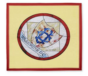 Custom Wet Dye Polyester Logo Scarf (36"x36")