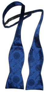 Custom Woven Logo Silk Self Tie Bow Tie