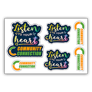 "CustomCutâ„¢" 4" x 6" Full Color Custom Shape Removable Vinyl Sticker Sheets