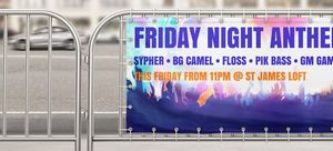 Customized Outdoor Banner Sign - 40" X 12"
