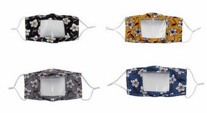 Customized Reusable Mask W/ Transparent Window - Youth Size