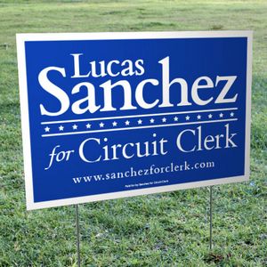 Customized Yard Sign (10" X 23")