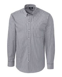 Cutter & Buck Easy Care Stretch Gingham Mens Long Sleeve Dress Shirt