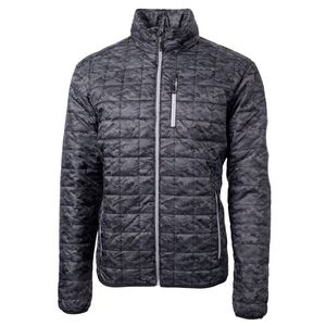Cutter & Buck Rainier PrimaLoft? Mens Eco Insulated Full Zip Printed Puffer Jacket
