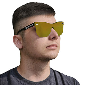 "DEL MAR TIDE" Rimless Reflective Sunglasses