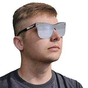 "DEL MAR TIDE" Rimless Reflective Sunglasses