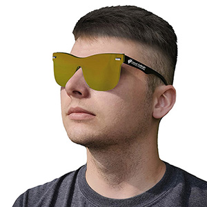 "DEL MAR TIDE" Rimless Reflective Sunglasses