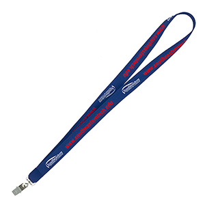 "DEWITT RECYCLED" 3/4" Import Air Ship Recycled RPET Super Fine Detail Woven-In Lanyard