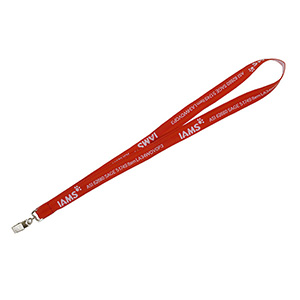 "DEWITT RECYCLED" 3/4" Import Air Ship Recycled RPET Super Fine Detail Woven-In Lanyard