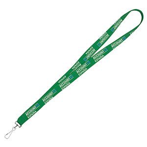 "DEWITT RECYCLED" 3/4" Import Air Ship Recycled RPET Super Fine Detail Woven-In Lanyard