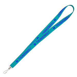 "DEWITT RECYCLED" 3/4" Import Air Ship Recycled RPET Super Fine Detail Woven-In Lanyard