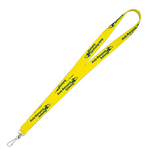 "DEWITT RECYCLED" 3/4" Import Air Ship Recycled RPET Super Fine Detail Woven-In Lanyard