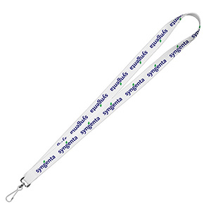 "DEWITT RECYCLED" 3/4" Import Air Ship Recycled RPET Super Fine Detail Woven-In Lanyard