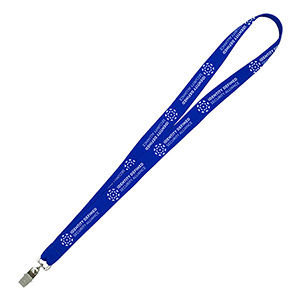 "DEWITT RECYCLED" 3/4" Import Air Ship Recycled RPET Super Fine Detail Woven-In Lanyard