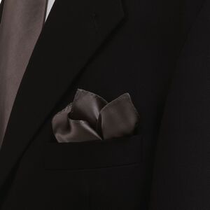 Dark Grey Polyester Pocket Square
