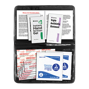 "Delilah" 12 Piece First Aid Kit in Colorful Vinyl Pouch