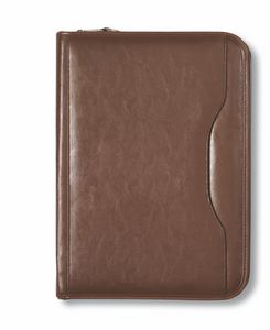 Deluxe Executive Vintage Leather Padfolio - Brown