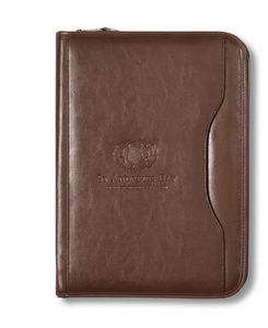 Deluxe Executive Vintage Leather Padfolio - Brown