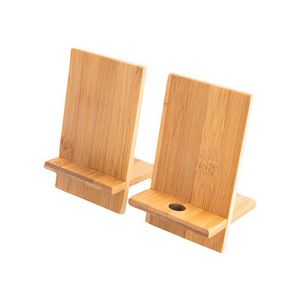 Desktop Wooden Mobile Phone Holder Natural Bamboo