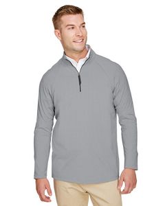 Devon and Jones CrownLux PerformanceÂ® Men's Clubhouse Micro-Stripe Quarter-Zip