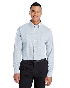 Devon and Jones CrownLux Performance® Men's Micro Windowpane Woven Shirt