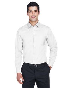 Devon and Jones Men's Crown Collection® Solid Stretch Twill Woven Shirt