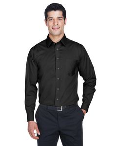 Devon and Jones Men's Crown CollectionÂ® Solid Stretch Twill Woven Shirt