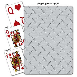 Diamond Plate Poker Size Playing Cards
