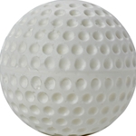 Dimple Molded Baseball-White
