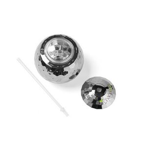 Disco Ball Tumbler w/Straw