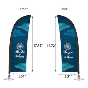DisplaySplash Tabletop Feather Flag - Double Sided