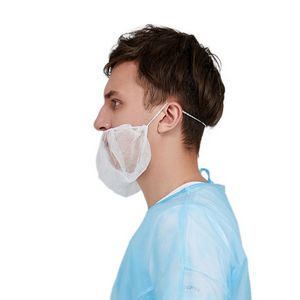 Disposable Beard Cover 18"" W/ Earloops